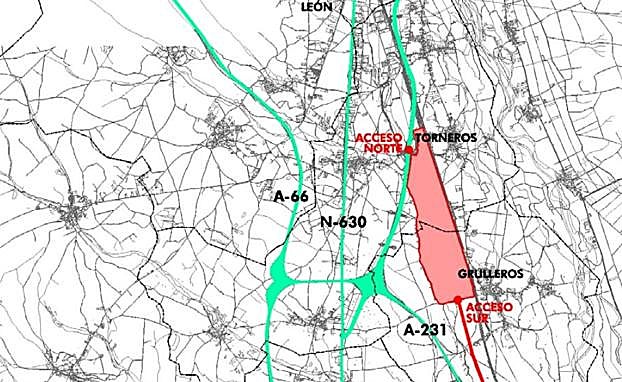 Imagen de la ubicación del macropolígono de Torneros cuyos terrenos ya pertenecen al Estado.