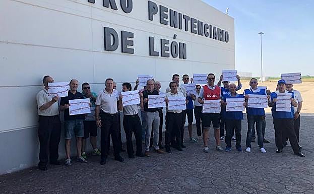 Concentración de los funcionarios de prisiones.