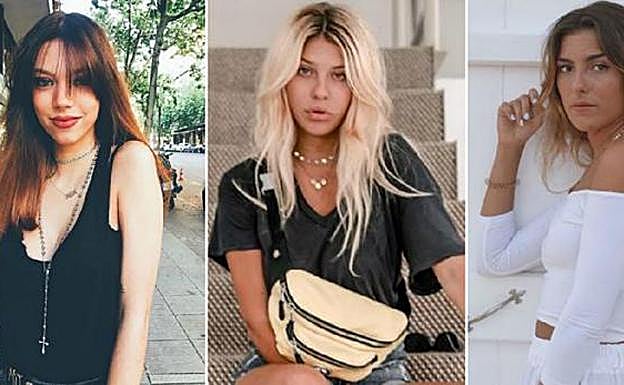 Alejandra Rubio, hija de Terelu Campos, Ana, hija de Kiko Matamoros, y Anna Ferrer, hija de Paz Padilla. 