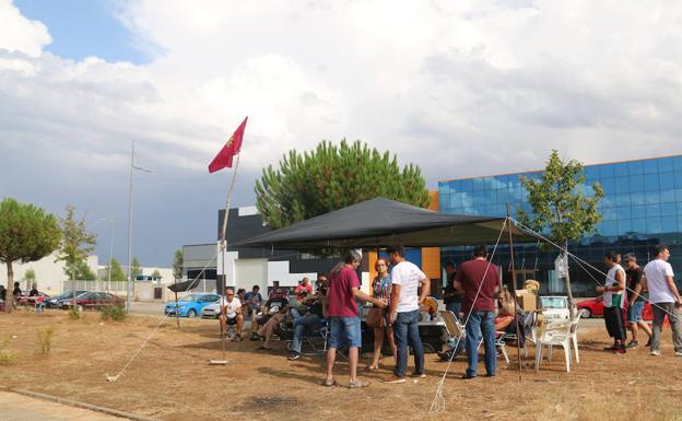 Galería. Campamento permanente de la plantilla de Vestas. 