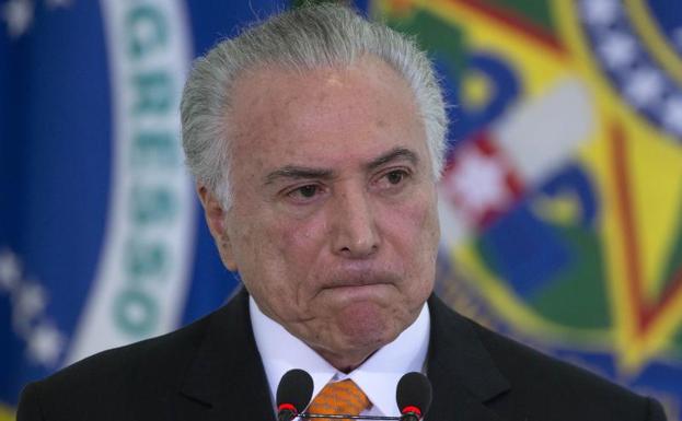 El presidente de Brasil, Michel Temer.