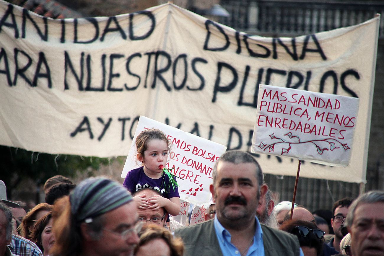 Manifestación en Astorga para defender la sanidad pública en el medio rural