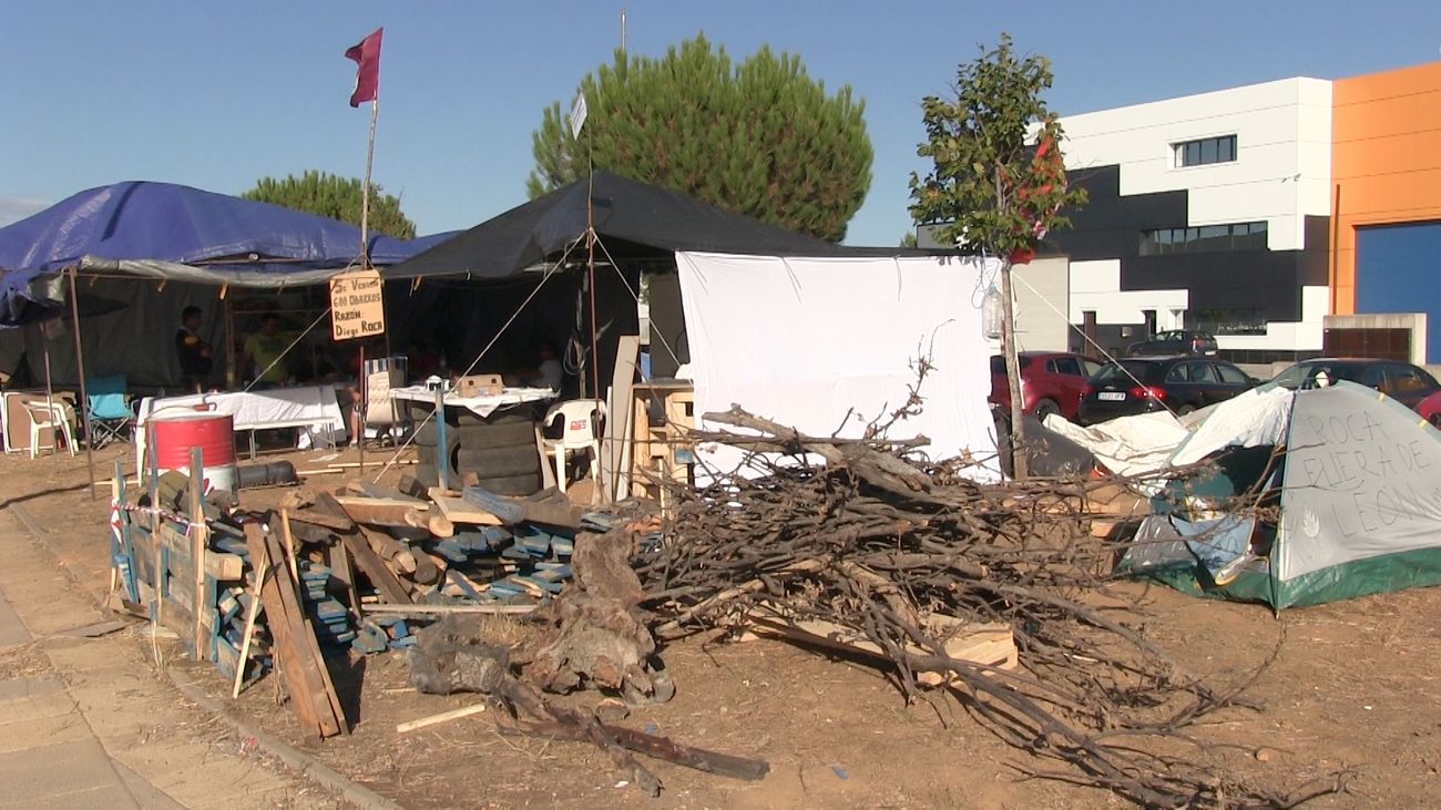 La acampada de Vestas: indignación, una cocina, un ataud y preparados para una larga lucha