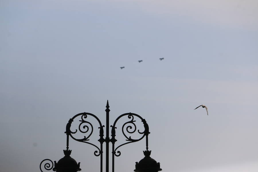 Fotos: Los cazas surcan el cielo de León