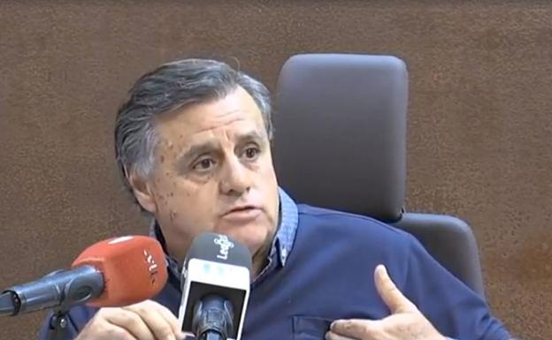 Lázaro García Bayón, durante su intervención.