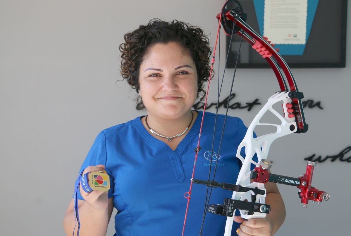 Fotos: Andrea Marcos, la tiradora de oro de La Virgen del Camino