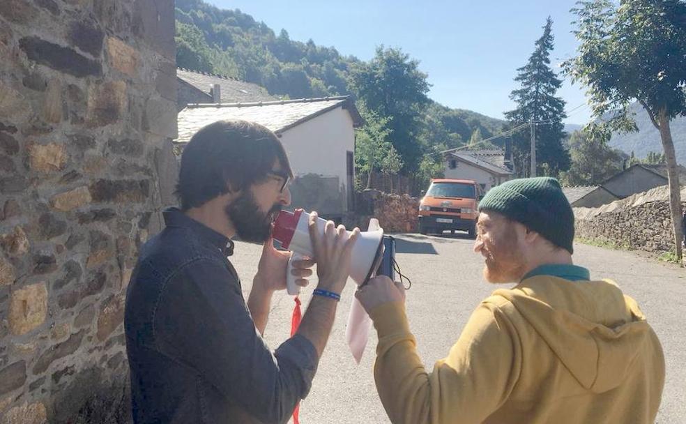 Quique Peinado y Mauel Burque en Villablino.