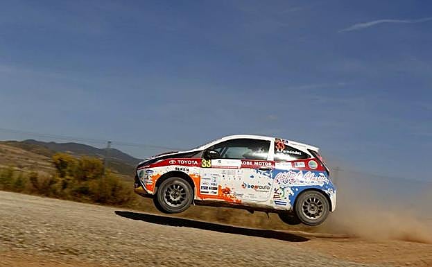 El piloto berciano, durante la prueba.