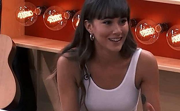 Aitana en su visita a 'OT 2018'. 