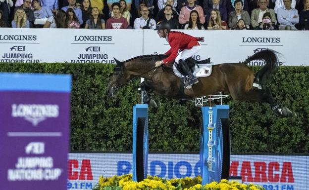 El alemán Marcus Ehning durante una de las pruebas.