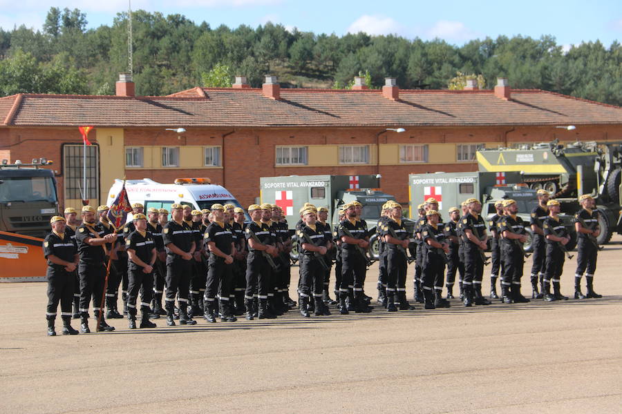 El V Batallón de Intervención en Emergencias de la Unidad Militar de Emergencias, con base en la localidad leonesa de El Ferral del Bernesga celebra la festividad en honor a su Patrona, Nuestra Señora del Rosario.