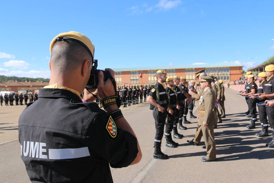 El V Batallón de Intervención en Emergencias de la Unidad Militar de Emergencias, con base en la localidad leonesa de El Ferral del Bernesga celebra la festividad en honor a su Patrona, Nuestra Señora del Rosario.