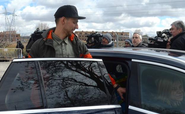 Víctor Rodríguez 'Viti', a su salida de los juzgados de Aranda de Duero.