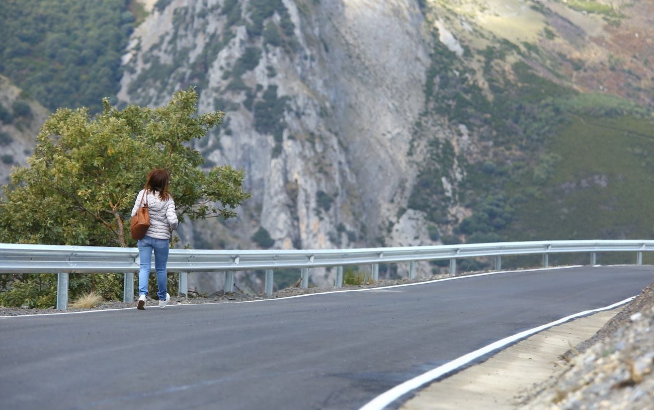 Visita a la carretera de acceso a Peñalba de Santiago desde el Mirador de la Cruz