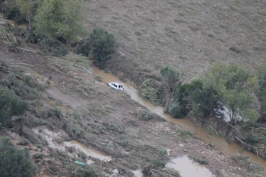 Los efectivos de la UME colaboran en las tareas de recuperación de las zonas afectadas por las inundaciones de Mallorca