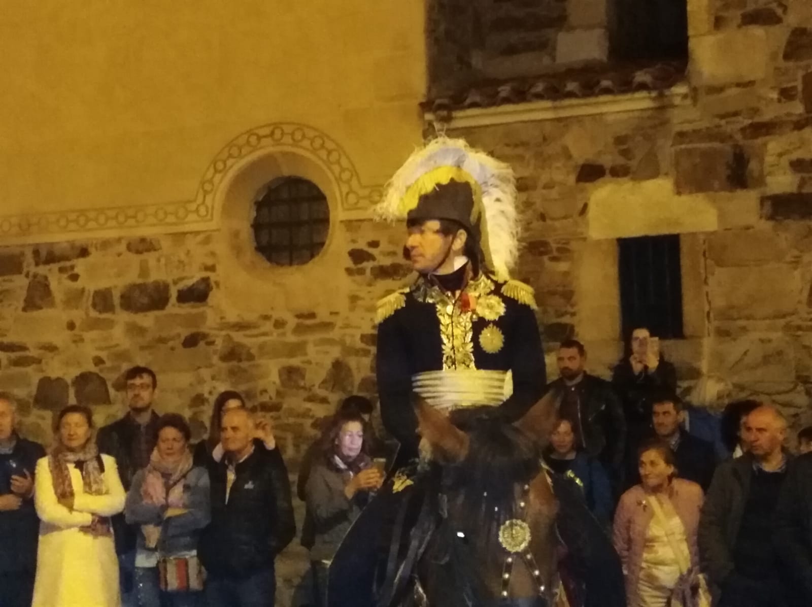 Llegada de Napoleón a la ciudad de Astorga antes de la gran batalla de las 3 Naciones