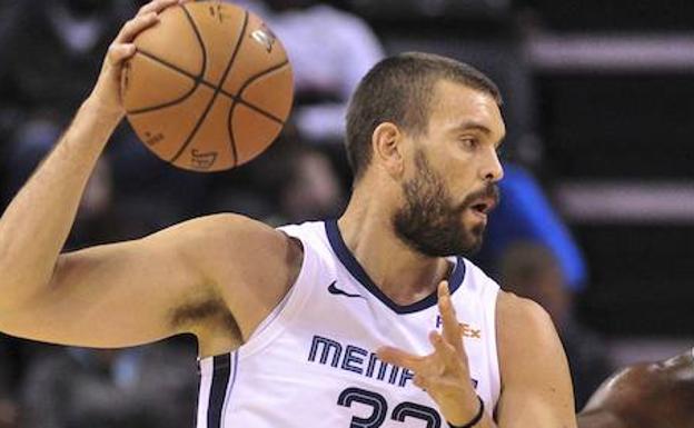 Marc Gasol, con el balón. 