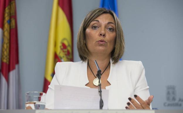 La consejera de Agricultura y Ganadería y portavoz de la Junta de Castilla y León, Milagros Marcos, comparece en rueda de prensa posterior a la reunión del Consejo de Gobierno.