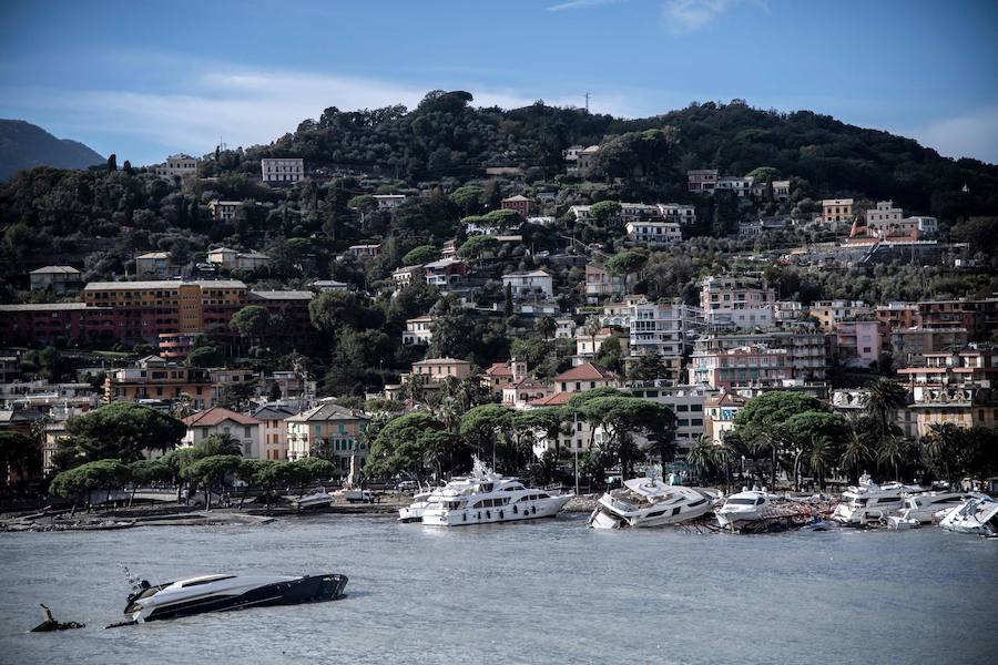 Nueve personas han fallecido en Italia a causa del temporal de fuertes vientos y lluvias torrenciales que mantiene en alerta a varias regiones del país, después de la caída de árboles y el desbordamiento de algunos ríos, según los medios italianos.