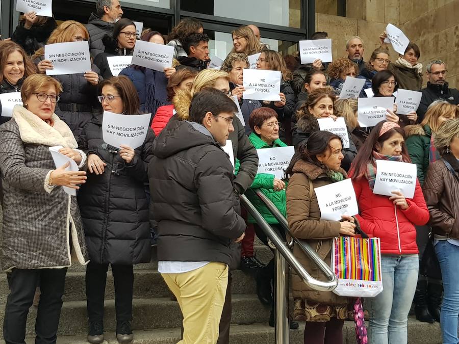 Fotos: Parón a las puertas de los Juzgados de León