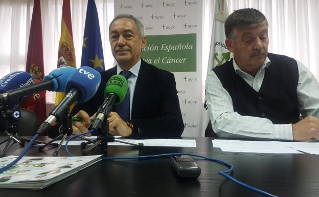 Serafín de Abajo y Dámaso Luna, este jueves en rueda prensa. 