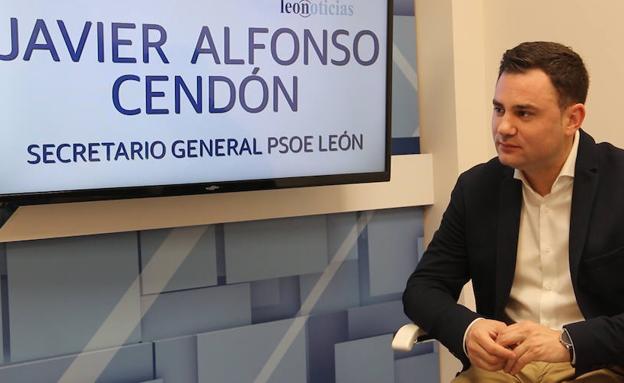 Cendón, durante su entrevista en leonoticias. 