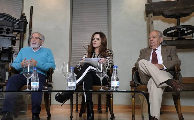 Dionisio Llamazares, Silvia Clemente y Manuel Estella, el pasado martes en las instalaciones de El Norte de Castilla.