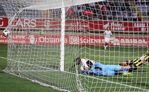 Saúl anota un gol para la Cultural.