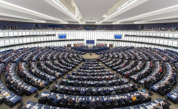 El pleno de la Eurocámara. 
