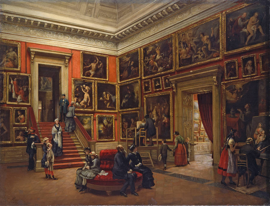 En la galería de Dresde Karl Louis Preusser. Óleo sobre lienzo, 68 x 87 cm. 1881, Dresde.