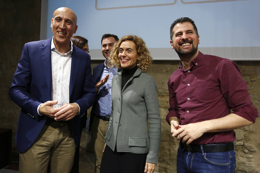 Fotos: La ministra Meritxell Batet presenta a José Antonio Diez como candidato a la Alcaldía de León