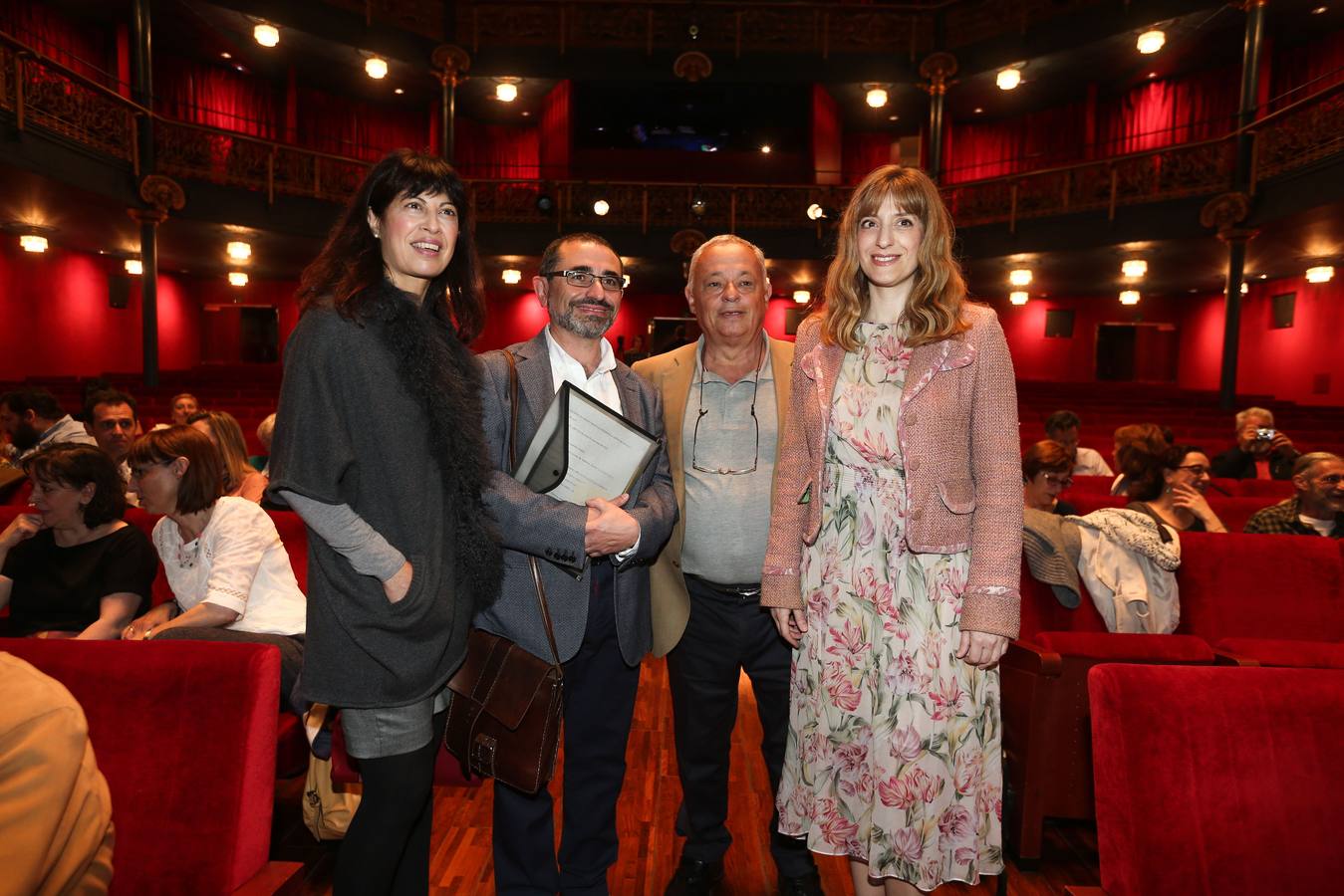 06.05.17 Durante la entrega del Premio de la Crítica de Castilla y León en el Teatro Zorrilla.