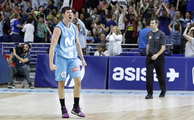 Un jugador de Estudiantes.