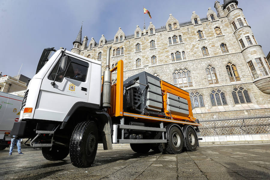 Fotos: Nueva maquinaría en el servicio de limpieza de León capital
