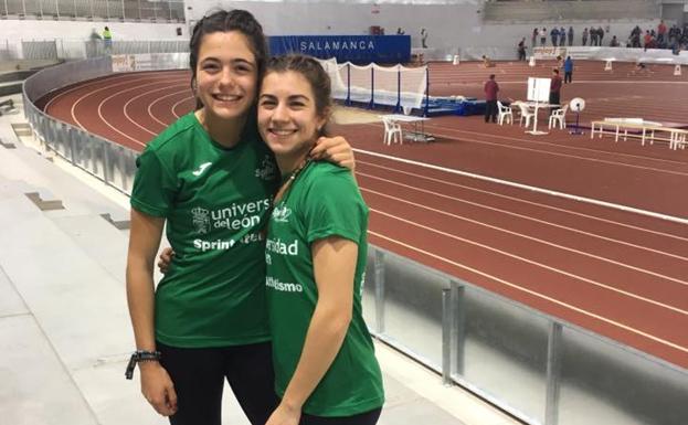 Angela García y Alicia Recio, atletas del Sprint.