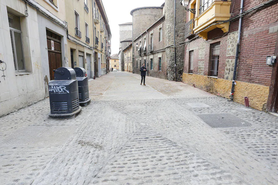 Fotos: Silván visita a las obras de peatonalización del casco histórico