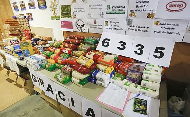 Imagen de la última acción solidaria en la localidad.