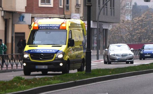 Ambulancia del 112 en Valladolid. 