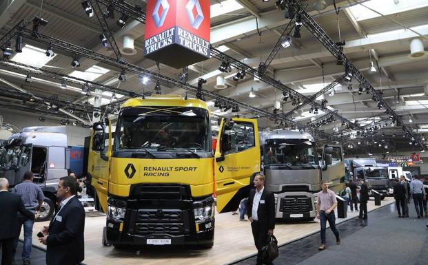 Feria de vehículos comerciales en Hannover. 