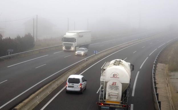 Niebla en la provincia de Palencia. 