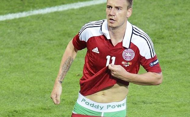 El futbolista denás Nicklas Bendtner. 