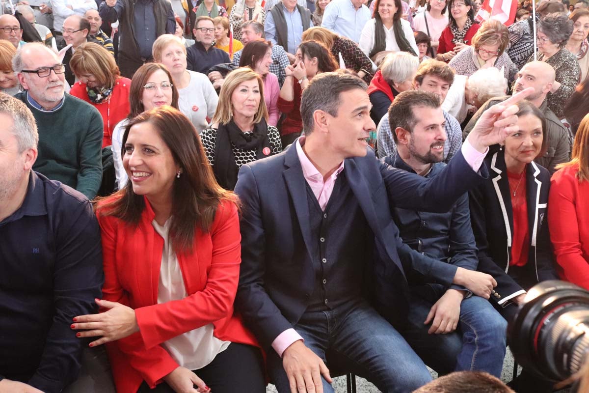 El presidente del Gobierno, Pedro Sánchez, participa en la presentación de la candidatura oficial de Luis Tudanca a la Presidencia de la Junta.