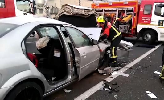 Imagen del lugar del accidente.