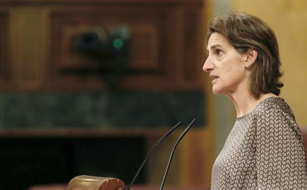 Teresa Ribera, durante su intervención de este martes.