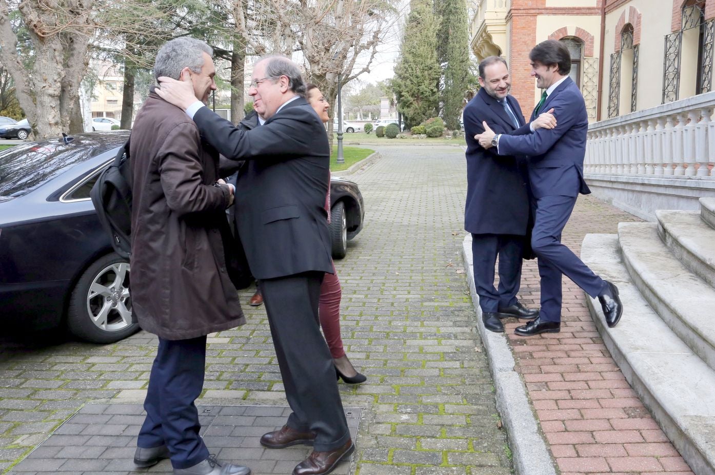 El presidente de la Junta de Castilla y León, Juan Vicente Herrera, se reúne con el ministro de Fomento, José Luis Ábalos