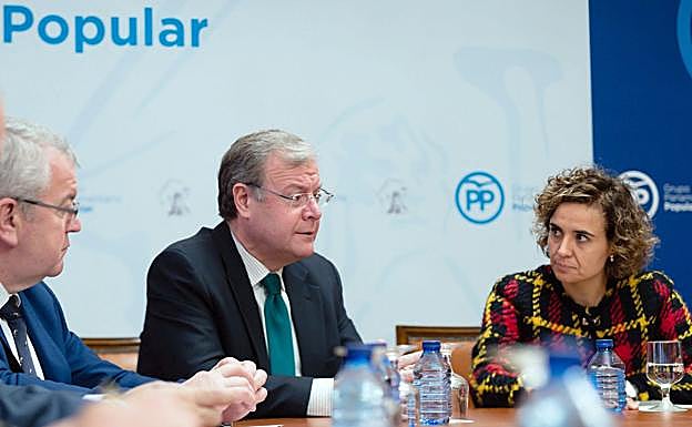 Antonio Silván, en el encuentro mantenido este miércoles. 