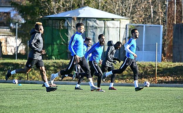 Entrenamiento de la Ponferradina.