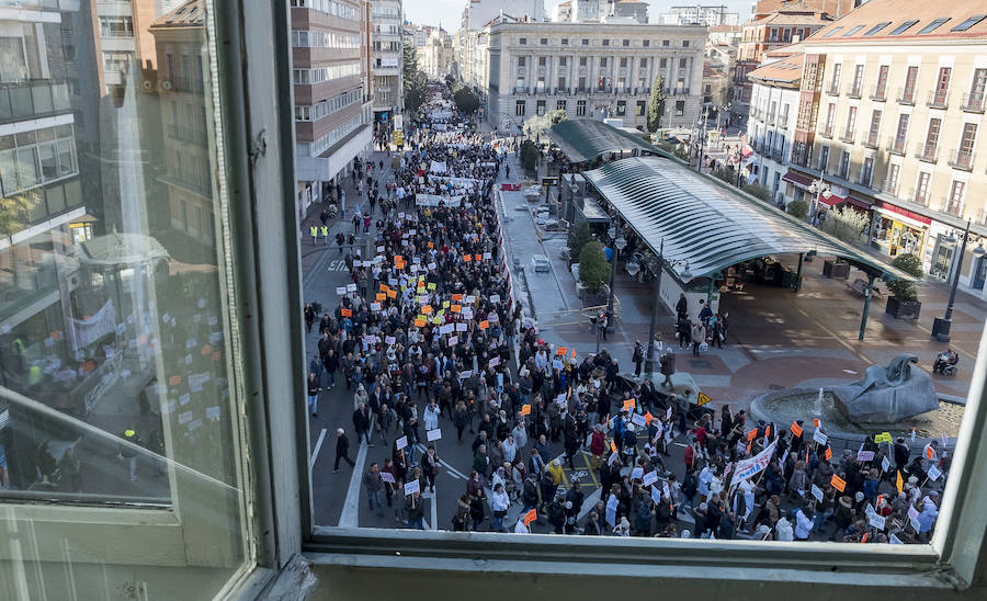 Fotos: Manifestación en Valladolid en defensa de la sanidad pública de Castilla y León