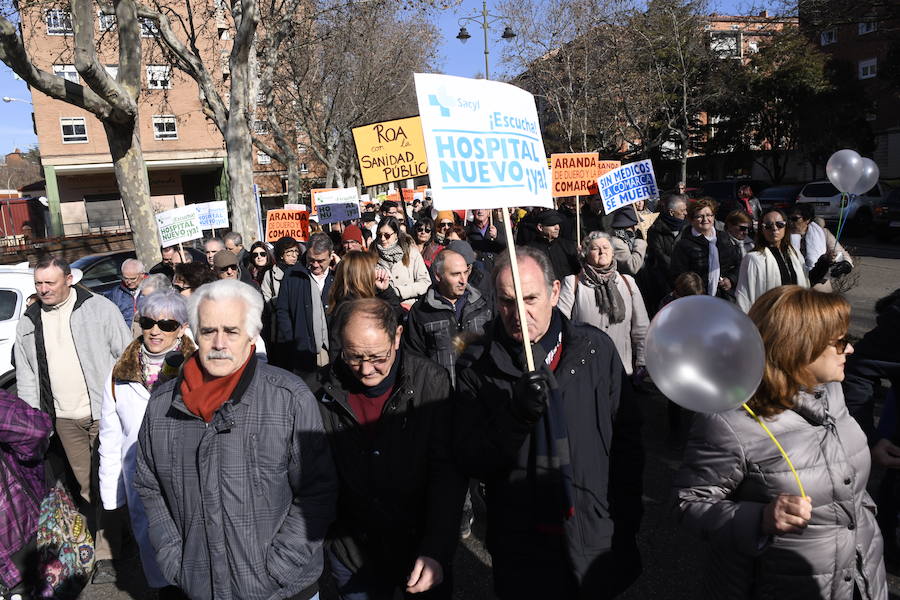 Fotos: Manifestación en Valladolid en defensa de la sanidad pública de Castilla y León