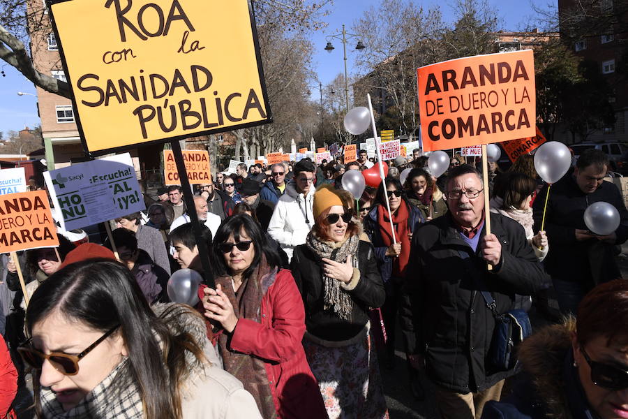 Fotos: Manifestación en Valladolid en defensa de la sanidad pública de Castilla y León